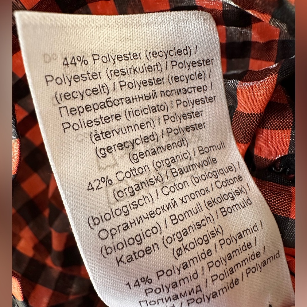 GANNI Ruffled gingham seersucker blouse - Picture 10 of 10